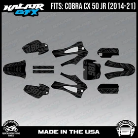 Graphics Kit for COBRA CX50 JR 2014-2021 Twitch Series - Smoke
