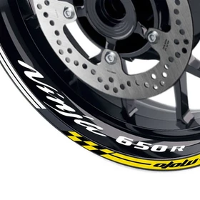 Rim Decor Sticker 17'' Wheel Tape For Kawasaki NINJA 650R 2006-2018 17