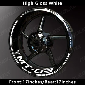 Reflective Motorcycle Wheel Sticker Rim Tape Decals Fits For YAMAHA MT03