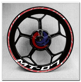 For Yamaha MT-07 MT07 17 in Wheel Hub Rim Decorative Decal Reflective Sticker