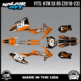 Graphics Kit for  KTM 85SX SX85 (2018-2024)  Guard - ORANGE