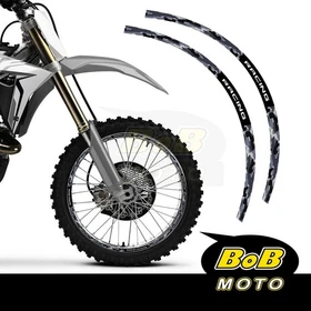 BROWN CAMO Wheel Stickers Decals Dirt Bike For Yamaha YZ 450FX 16-21 17 18 19 20