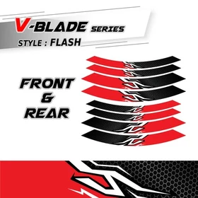 For Suzuki SV 650X 19-20 0 Motorcycle Inner Rim Sticker A01B Red