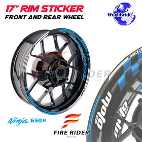 Inner Rim Stickers Decals 17 inch Pack For Kawasaki NINJA 650R 2006-2018 17 18