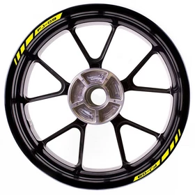 For Yamaha FJ09 MT09 Tracer Stripes Rim Stickers 17 inch Edge Tape Green