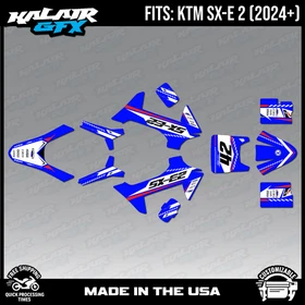 Graphics Kit for KTM Electric Mini SXE2 (2024+) Lethal - BLUE
