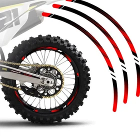 Yellow Dirt Bike MX Wheel Rim Sticker D01B For Suzuki DR 200S 23 22 21 20 19 18