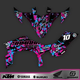 YAMAHA YFZ 450r yfz450 2009-2013 DECALS GRAPHICS STICKERS KIT