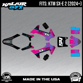 Graphics Kit for KTM Electric Mini SXE2 (2024+) Fatality - MAGENTA