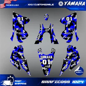 Graphics Kit for YAMAHA YFZ 450R 2014-2024 2026 Fits Yamaha YFZ450R
