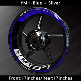 Reflective Motorcycle Wheel Sticker Rim Tape Decals Fits  For YAMAHA MT07