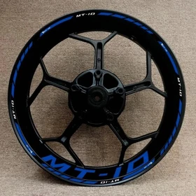 For YAMAHA MT10 MT-10 17 inch Wheel Hub Rim Decorative Decal Reflective Sticker