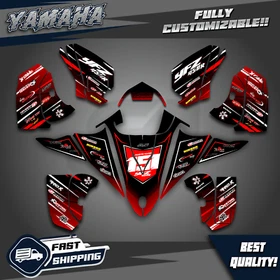 Yamaha YFZ 450R 450X Graphics kit 2014 2016 2018 to 2025 decals stickers ATV UTV