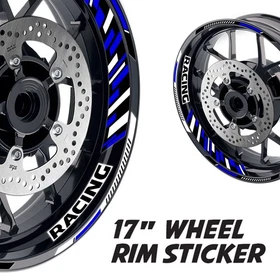 Blue 17 inch Wheel Sticker FC66 For Suzuki Bandit GSF 1250 07-18 17 16 15