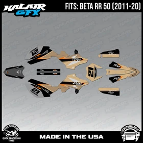 Graphics Kit for Beta RR50 (2011-2020) Orange-crew Series - TAN