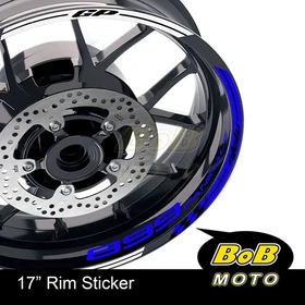 17" Blue Rim Wheel Decals Stickers AA02 For Ducati 899 PANIGALE 13-16 14 15 16