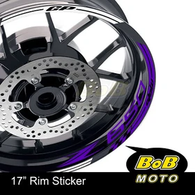 WHITE 17" Rim Stickers Decals Custom AA02 For Kawasaki Z650 17-2019 17 18 19