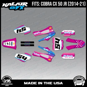 Graphics Kit for COBRA CX50 JR 2014-2021 Split Series - Magenta