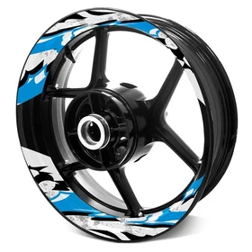 17 inch Vinyl Wheel Rim Stickers S22W For Yamaha FZ09 MT-09 18 19 20 21