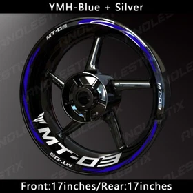 Reflective Motorcycle Wheel Sticker Rim Tape Decals Fits For YAMAHA MT03