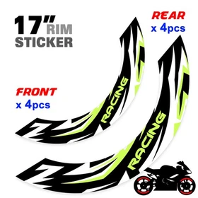 For Honda CB 919 Hornet 900 02-07 Wheel Inner Rim Stickers 17 inch S04B Aqua