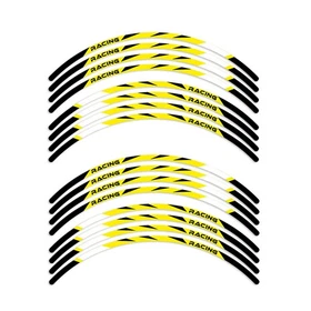Orange RUSH3 17 inch Edge Rim Sticker For Kawasaki VULCAN S 650 EN650 16 17 18