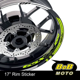 ORANGE AA01 17" Wheel Rim Decals Sticker Inner For Suzuki GSXR 1000 01-20 18 19