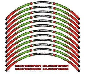 17" Wheel Rim Stripes Sticker Decal For DUCATI MULTISTRADA 950 1260 1200/S V2 V4