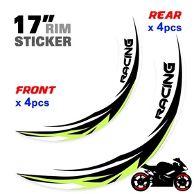 For Yamaha FZ10 MT-10 18-24 23 22 21 Wheel Inner Rim Stickers 17 inch S01W Aqua