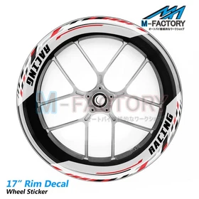 J05 17'' Rim Sticker Strip Tapes Vinyl Decal For Suzuki GSX-R1000 R ABS GSXR1000
