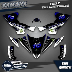 Yamaha YFZ 450R 450X Graphics kit 2014 2016 2018 to 2025 decals stickers ATV UTV