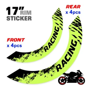 For Yamaha FZ10 MT-10 18-24 23 22 21 Wheel Inner Rim Stickers 17 inch S08B Green