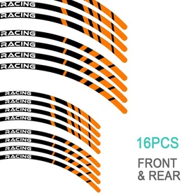 21" 18" A01B Stripe Dirt Bike Wheel Rim Stickers For BETA 400 RS 2011, 2013-2014