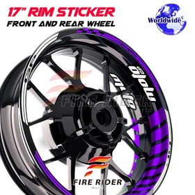 17'' Orange Rim Stickers Decals GP02 Pack For Kawasaki NINJA 300R EX300 13-17 15