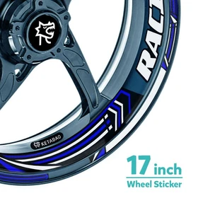 Racing BP 17 inch Rim Wheel Stickers Decals For Yamaha FJ09 MT-09 Tracer 18-20