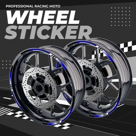 Green 17 Inch Outer Rim Sticker Stripe Decal P05B For Aprilia TUONO 125