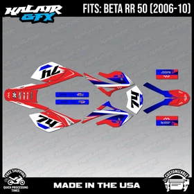 Graphics Kit for Beta RR50 (2006-2010) Prestige Series - BLUE