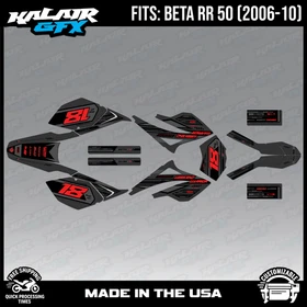 Graphics Kit for Beta RR50 (2006-2010) Warrior Series - RED-SHIFT