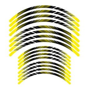 Yellow Dirt Bike MX Wheel Rim Sticker L02B For Suzuki DR 200S 23 22 21 20 19 18