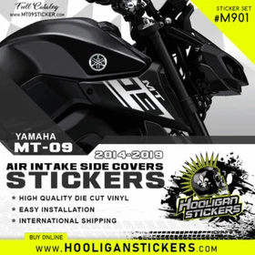 Yamaha MT-09 air intake side cover sticker set [M901]