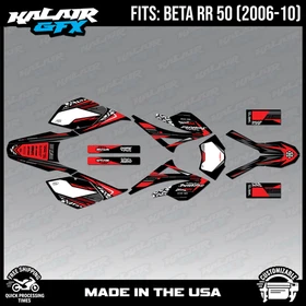 Graphics Kit for Beta RR50 (2006-2010) Rugged Series - RED