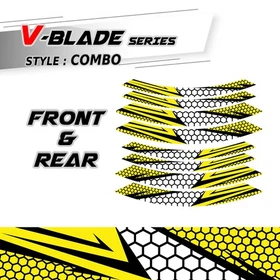 For Suzuki SV 650X 19-20 0 Motorcycle Inner Rim Sticker B01B Yellow