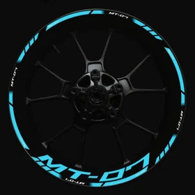For Yamaha MT-07 mt07 Wheel Hub Rim Decorative Decal Reflective Sticker