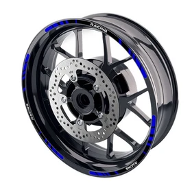 Blue STRIPE2 17 inch Edge Rim Sticker For Yamaha FZ10 MT-10 18 19 20 21
