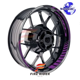 Purple Wheel Rim Sticker Model Kit For Honda 17 inch Wheel Motorcycles