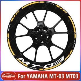 MT-03 17" Motorcycle wheel decals rim stickers set For YAMAHA MT-03 MT03 New