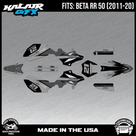 Graphics Kit for Beta RR50 (2011-2020) Orange-crew Series - SMOKE