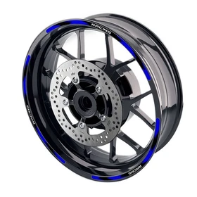 Blue RUSH1 Wheel Sticker 17 inch Rim For Yamaha MT10 18 19 20 21