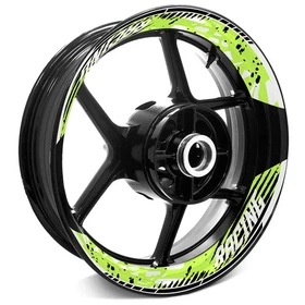 Yellow Inner Decal Wheel Rim Stickers S18W For Yamaha FJ09 MT-09 Tracer 18 19 20