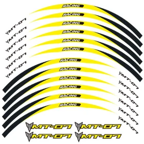 Motorcycle stripes Wheel Hub Rim Strip Sticker Decal For YAMAHA MT-07 2016-2020